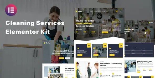 Klinta – Cleaning Services Elementor Template Kit