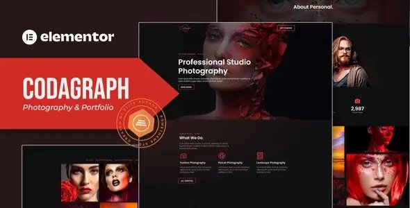 Codagraph – Photography & Portfolio Elementor Template Kit